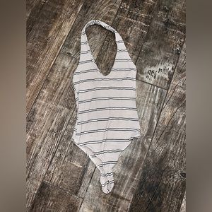 Pacsun striped bodysuit XS